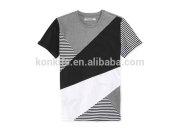 Cut & Sew Mixed-Print T-Shirt