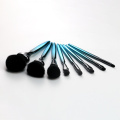 8pcs plastic customized color makeup brush sets