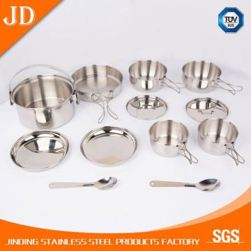 Eco-friendly camping Cookware cooking pot set