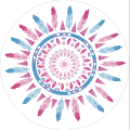 pizza  printed funky round beach towel