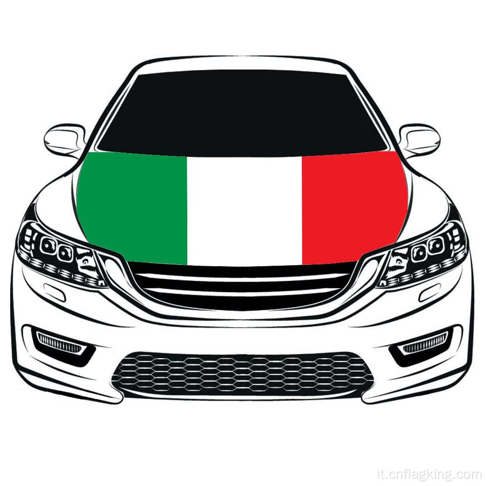 La bandiera del cofano dell&#39;auto della bandiera dell&#39;Italia della Coppa del mondo 100 * 150 cm Bandiera del cofano dell&#39;Italia