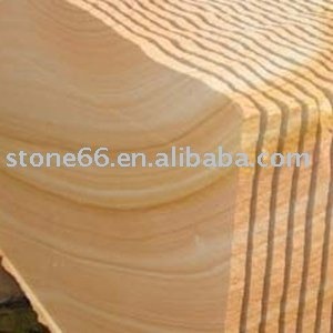 yellow sandstone slab