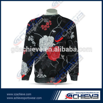 Black men's sublimation sweatshirt