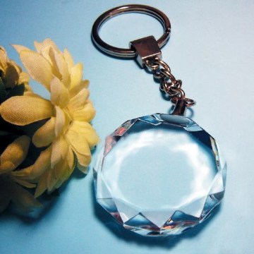 Decorate and exquisite crystal keychain glass keychain