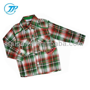 Plaid Fashion OEM Boys Shirt Items For Children Kids Clothing Wholesale