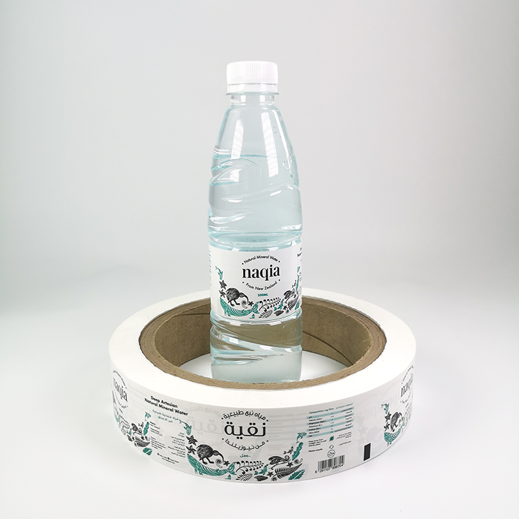 Factory Direct Sale Hot Melt Glue Bopp Label Pearlized Film Label By Roll For Water Bottle