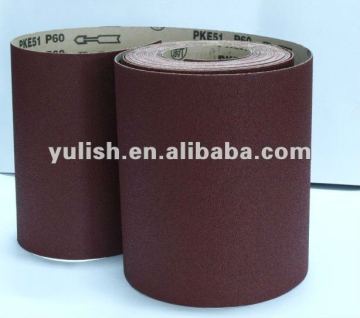 Aluminum oxide sand paper roll