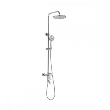 Chromed Wall Mounted Sliding Adjustable Rainfall Shower Set