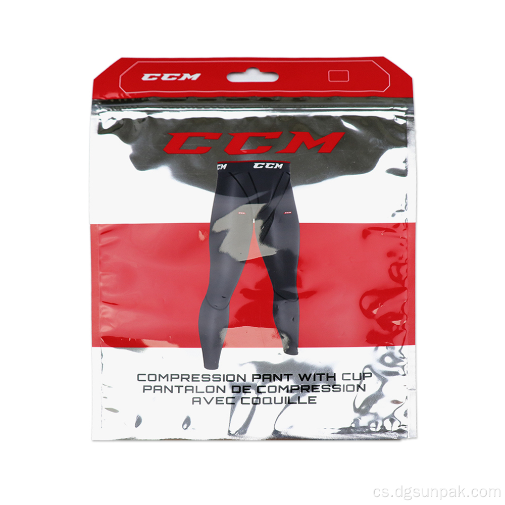 jezdec na oděvy matný zip plastový sáček