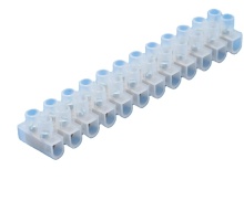 High-Quality 12-Way PE Terminal Strip Plastic Wire Connector for Low Voltage Equipment: 6A Capacity