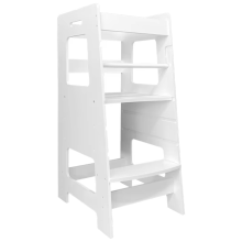 Adjustable Height Wooden Toddler Step Stool - Montessori Learning Tower for Kids