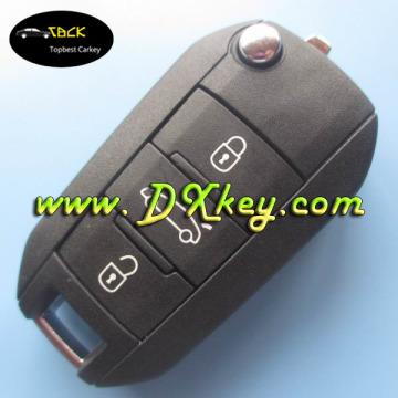 3 buttons 433mhz car key remote control for citroen elysee remote key with ID46 chip for citroen remote key