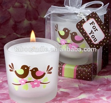 scented 100% soywax candles in glass jar