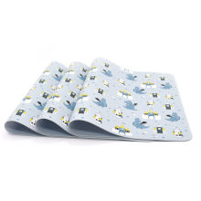 Modern Printed Square Childrens Placemat Silicone Feeding