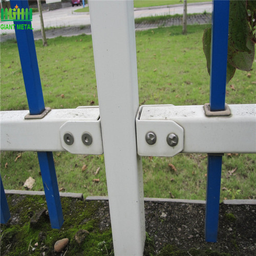 Powder Coated Security Zinc Steel Fence