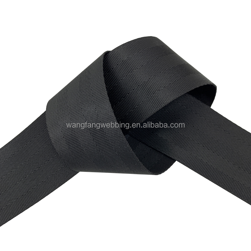 wholesale high strength 50mm safety belt polyester webbing for car seat belt