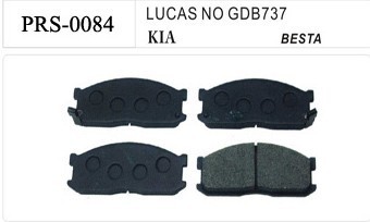 Semi-metallic auto brake pad for kia