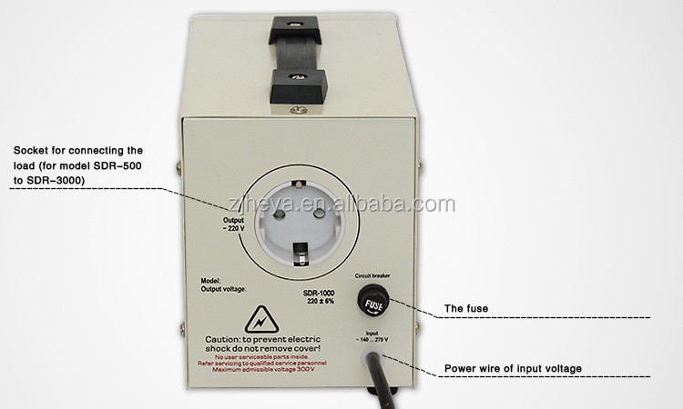 Relay Control Automatic Voltage Regulator Stabilizers SDR Electrical 500VA 1KV 2KV 3KV 5KVA Single Phase AC LED Display HEYA/OEM