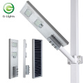 Liga de alumínio Bridgelux ip65 à prova d&#39;água ao ar livre smd 50w 100w 150w tudo em um LED luz solar de rua