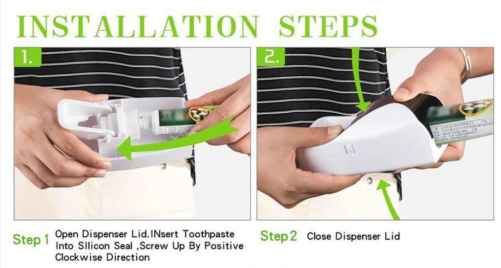 Good Quality Factory Directly Automatic Toothpaste Dispenser Toothbrush Holder