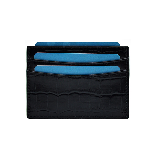 Business Card Holder Pockets Simple Fashion Design Wallet Leather Credit Card holder Supplier