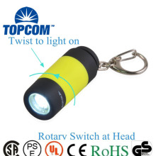 Promotional mini rechargeable led key chain flashlight torches.