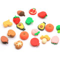 20mm Kawaii Groente Fruit Plat Hars Cabochon Telefoon Decoratie Ambachtelijke DIY Scrapbooking Haarelastiekjes Center Accessoires