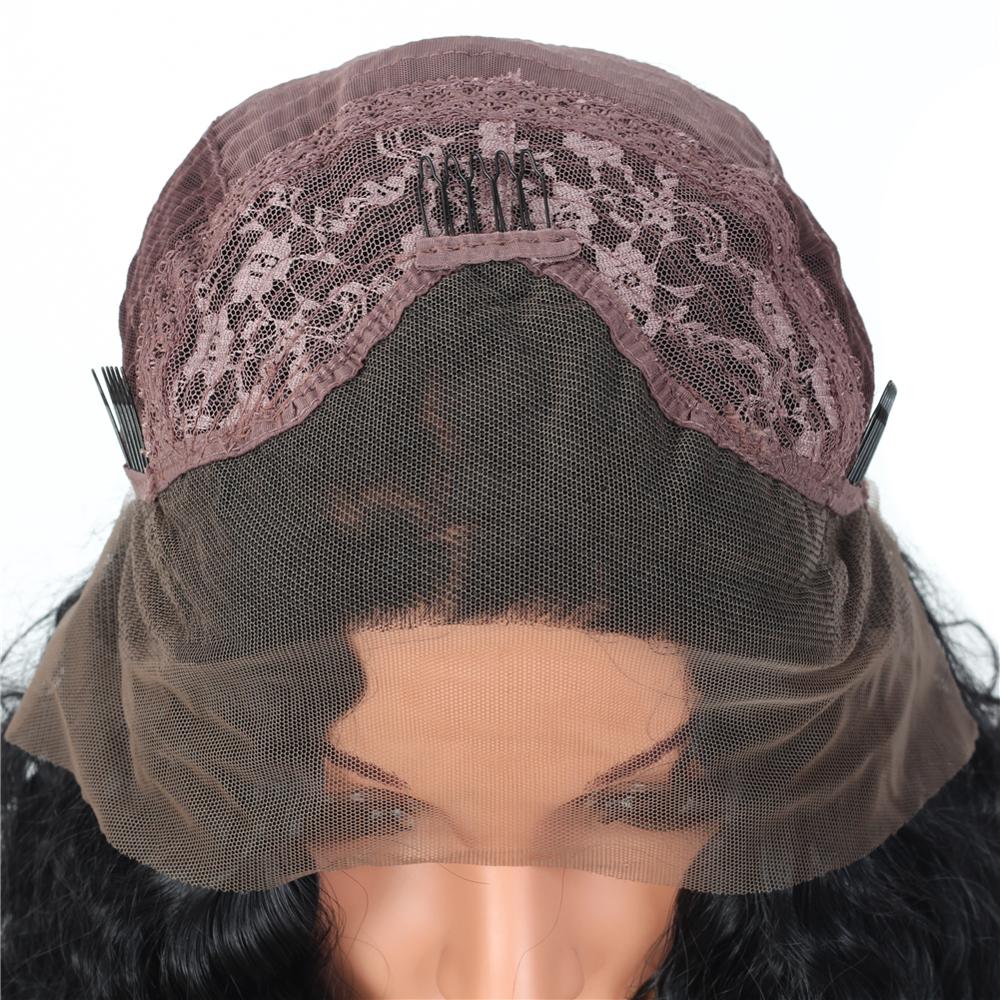 MYZYR private label,synthetic lace front wig  Long Water Wave 13X3 Lace Front Wig Middle Parting,synthetic wig vendor