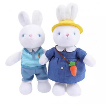 Cute little White rabbit plush toy