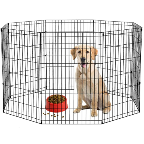 8 Panel Logam Pet Playpen