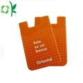 Portable 3M Sticker Silicone Smart-phone Dompet Card Holder