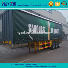 Tarpaulin Curtain Side Trailer Parts / Curtain Side Trailer Used Coated Fabric