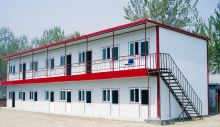 Oem Prefabricated Accommodation , Sandwich Panel Prefabricated Warehouse Buildings