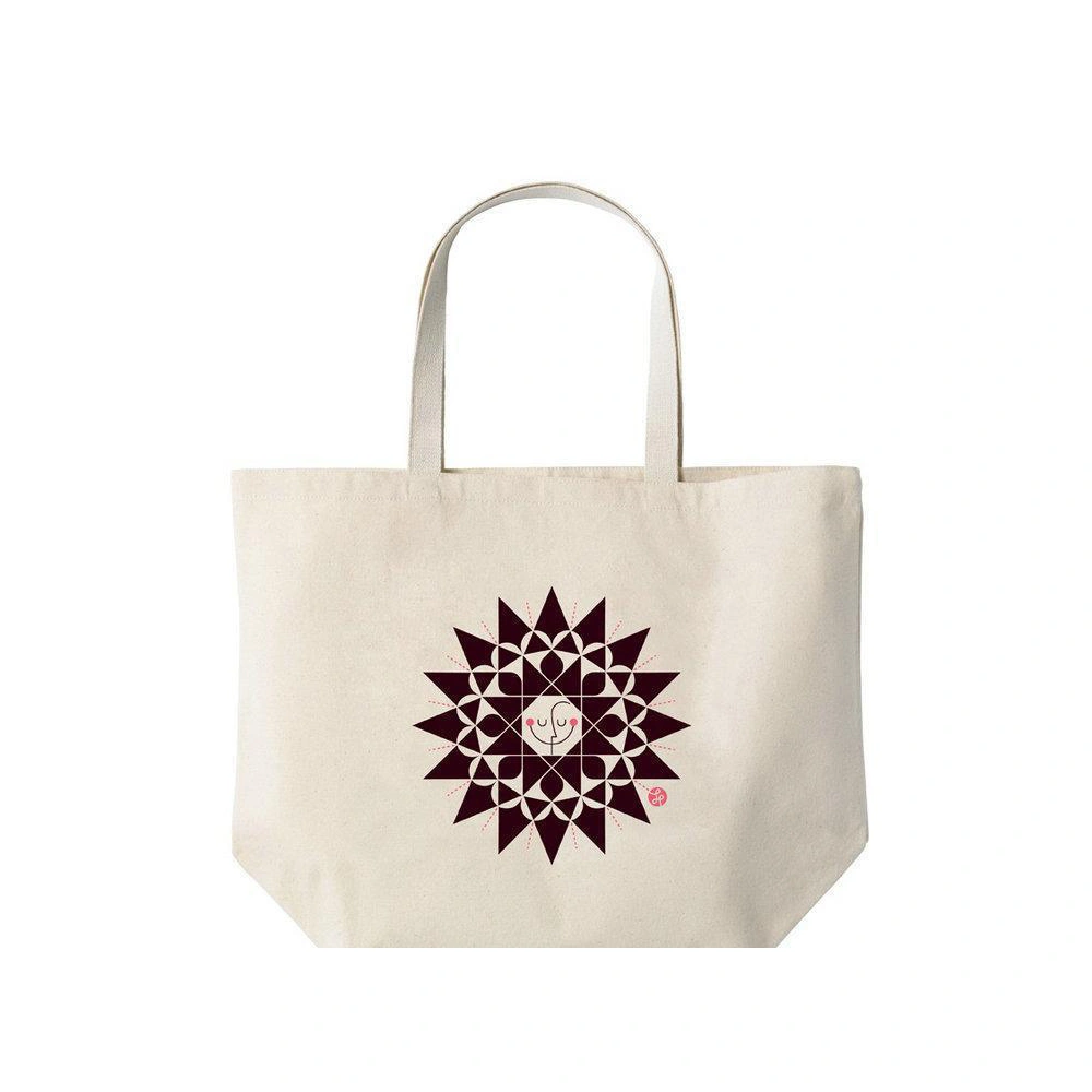 Gots Oekotex 100 OEM Production Recyclable Natural Color 100% Cotton Bag with Silk Screen Printing