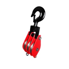 Chendiao General Heavy Duty Hook Ring and Open Hook Type Triple Wheels Snatch Pulley Block