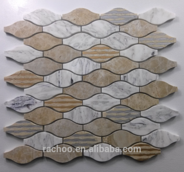 Marble Pickling surface bathroom floor wall decor mosaic tile