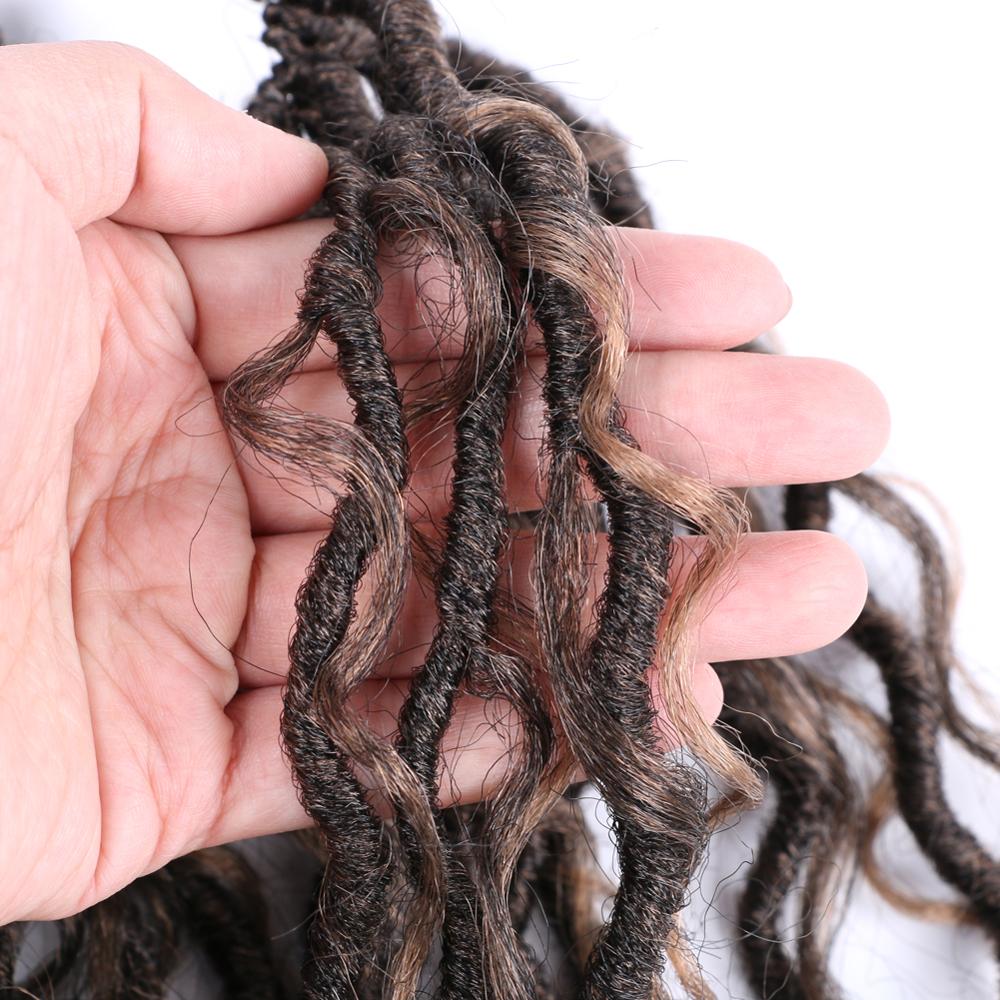 MYZYR Goddess Locs Crochet Hair Extensions Synthetic Twist Braids Hair Locks Crochet braids For Women 24 Strands 18inch Beauty