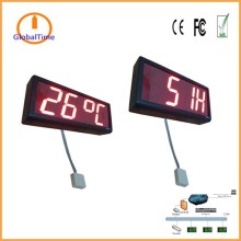 GlobalTime 4 digital Red Led display network Temperature and Humidity monitor
