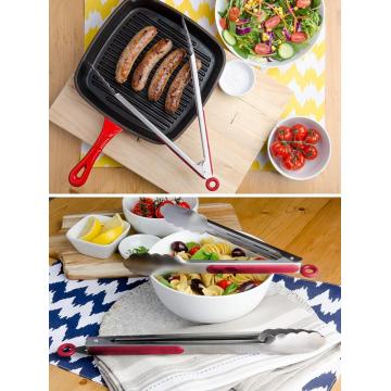 Stainless Steel BBQ Grilling Tongs for Outdoor Barbecue