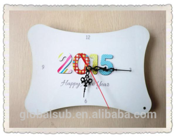 Blank MDF Clock Decorative Wall Clock With Sublimation Printing