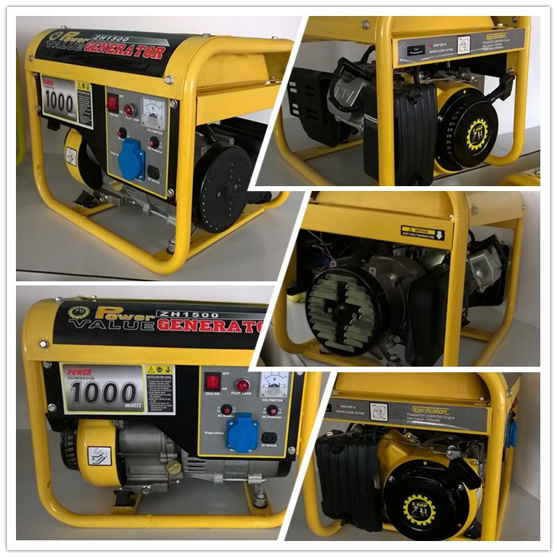 Genour Power ZH1500CX154F/156F 850w/kva 1000KVA/KW Gasoline/petrol GENERATOR 100% copper 220V/110V 50HZ/60HZ