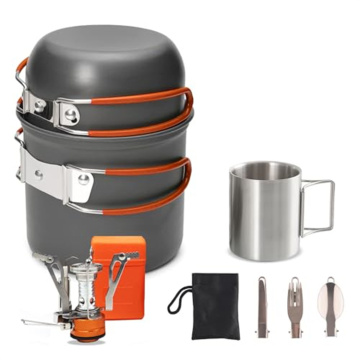 Titanium Stainless Steel Camping Cookware for Camp Trailers: Pots and Pans