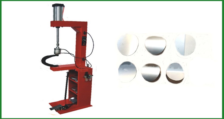 Vertical pneumatic and handle rubber vulcanizing press machine