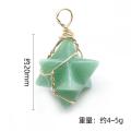 Unakite Merkaba Star Pendants for Necklace Jewelry