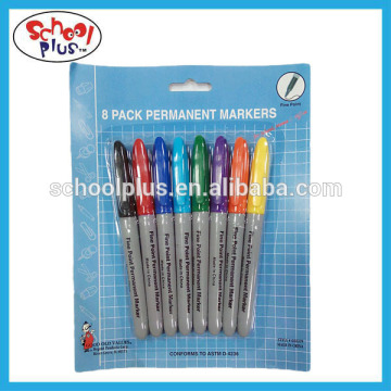 8 pack fine point permanent markers made in China