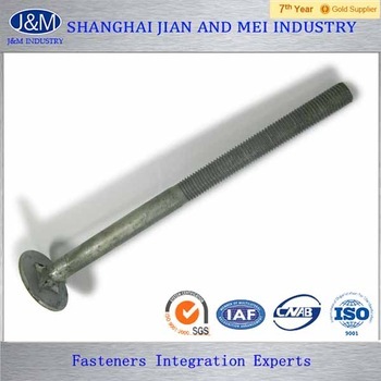 ASTM A307 Gr.A Carbon Steel H.D.G Timber bolt
