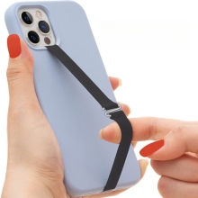 2025 Mobile Phone Finger Grip Strap - Rubber Silicone Band with Clip for iPhone and Samsung