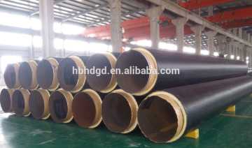 insulating pipe with polyurethane foam and PE sheathing steel pipes and fittings