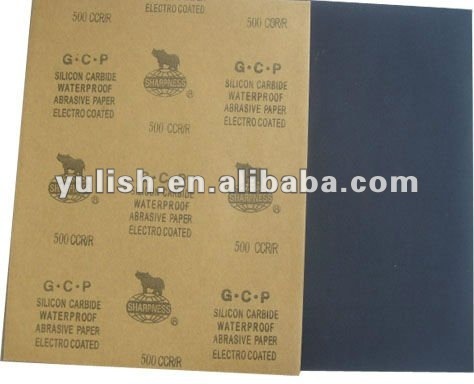 waterproof abrasive paper