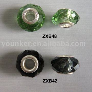 Cheap 925 Sterling Silver Core Lampwork Murano Glass Beads